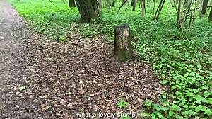 Wanna see this naughty blonde bent over getting fucked doggystyle in the forest meadow publicly?