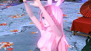 Megurine Luka Flaunts Full Nude Big Tits Ass