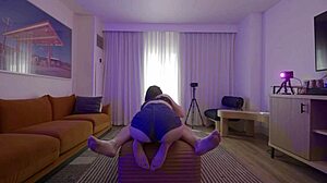 Fan Fucks My Big Ass Tiny Teen Tits Huge Nipples Hard Creampie Cumshot!