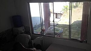 Deaf Cuckold Washes Dishes While Wife Barebacks Big Black Cock