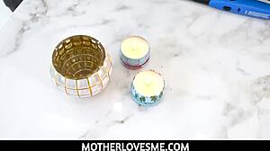 horny kit mercer masturbates then gets big tits fingered by stepson pov