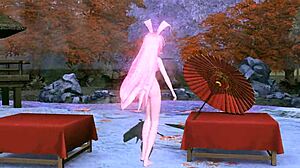 Megurine Luka Flaunts Full Nude Big Tits Ass