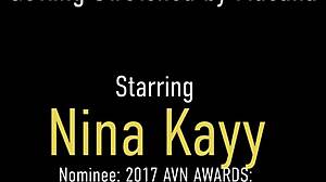 Kayy's big round booty takes super hard dick slamming deep