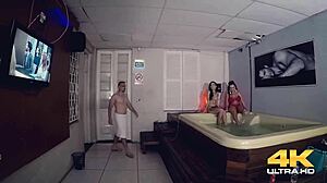 BIG TITS TEEN SUCKS MONSTER COCK IN STEAMY SAUNA ROLÉ