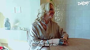 Lesbian babes lick juicy pussies masturbate in lingerie