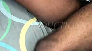 Three Explosive Cumshots Fill Her Creamy Tight Ebony Pussy