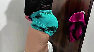 My buddy's mom's huge ass preps for pounding