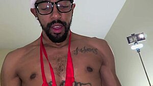 Redhead Slut Gifts Early Anal Ride on Big Black Cock Christmas Pt4