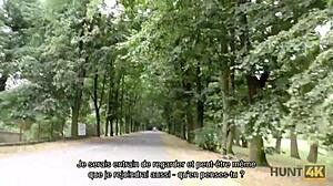 Cuck sees Liliane fuck for cash in park! 💸🔥