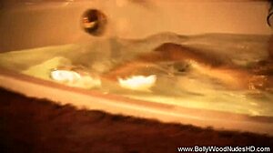 Indian Brunette Babe Strips Erotic Bollywood Dance Teasing Nude Undressing Ripping Clothes