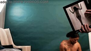 exotic skinny slut spreads shaved pussy wide for nasty photographer