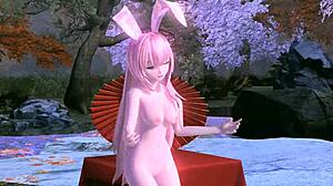 Megurine Luka Flaunts Full Nude Big Tits Ass