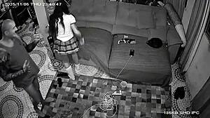 heart races watching security cam catch live couple fucking wildly