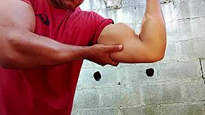 Hey, check Yuri Gaucho's massive bear handjob cumshot!