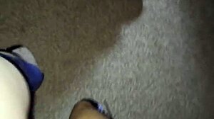 submissive big booty blonde begs for rough bbc quickie in socks