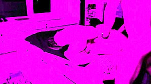 Beautiful tattooed teen with small waist gets pussy licked then missionary fucked by muscular bodybuilder