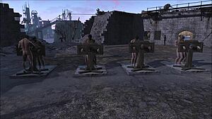 Fallout pillory slut endures multi anal pounding in post-apoc chains