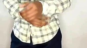 teasing strip dance leads to rubbing climax