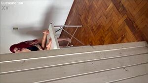 Tarado husband takes advantage of hot massagista client in full rough fuck session