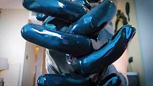 whispering close as latex gloves slide over skin in this fetish asmr tease