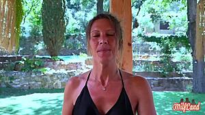 Milena And Ashley Cougars Share Thick Cock Hot