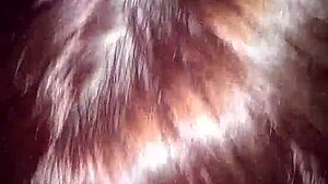 my fat redhead friend drops to knees for sloppy monster bbc blowjob