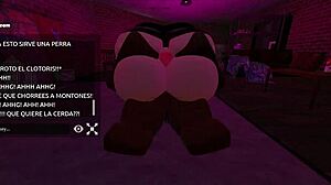 Does this whore crave my dirty cock nonstop in Roblox?