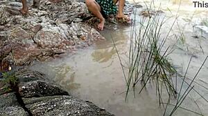 What Happens When Stepmom Joins Outdoor Riverbank Fun in the Jungle?