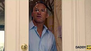 Daddy4K Blonde Grabs Chance On Mature Cock