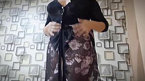 hey this hot asian babe passionately plays huge natural tits for her lover