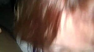 my fat redhead friend drops to knees for sloppy monster bbc blowjob