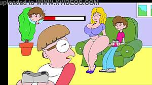 Relaxed Lounging Session on the Comfortable Sofa