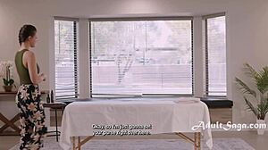 Massage Turns Playful as Alison and Pucks Bare All for Wet Delights