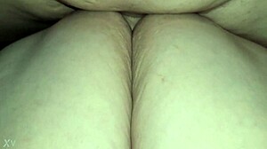 guy unloads deep creampie inside her dripping pussy