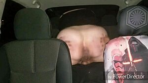 Fat BBW rides monster BBC cowgirl style in outdoor car sex!