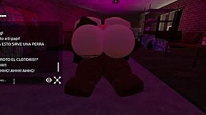 Does this whore crave my dirty cock nonstop in Roblox?