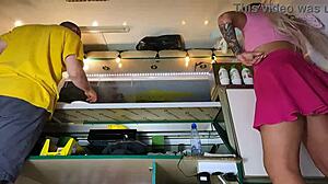 hidden cam catches sexy babe's juicy pussy flashing under her tight miniskirt as she walks unaware