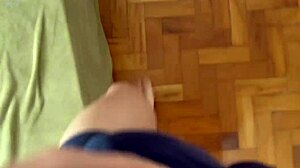 Tarado husband takes advantage of hot massagista client in full rough fuck session