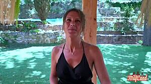 Milena And Ashley Cougars Share Thick Cock Hot