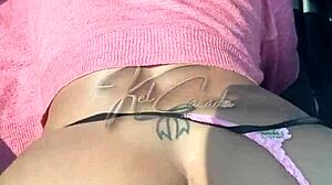 Girlfriend Flashes Truckers on Car Trip