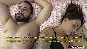 Spying on brazilian milf's big tit anal assfucking with monster cock part 1