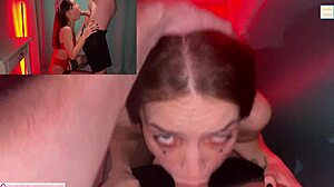 Picked Up Party Whore for Passionate Deepthroat Blowjob and Cum-Filled Facial Play