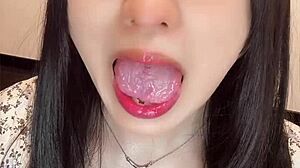 Cute Japanese ladyboy crossdresses for anal fucking and solo masturbation playthrough