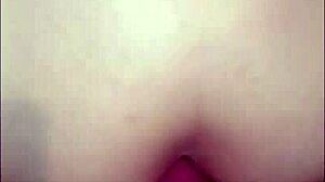 Brunette screams moans anal fucked by guy in feminine clothes