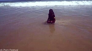 Skinny Tribe Slut Pounded Hard On Beach