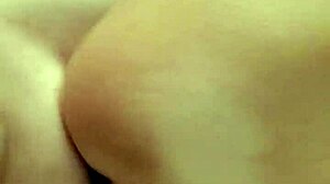 He surprises her with his massive throbbing cock