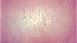 Brunette screams moans anal fucked by guy in feminine clothes