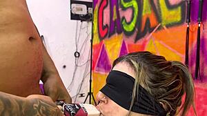 My school best friend tricked me into his flavor game, shoved his monster cock down my throat and filled my mouth with hot cum