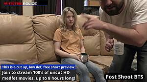 Behind scenes Stacy Shepard gags on cock backstage with deepthroat choking and ball licking 😵‍💫💦