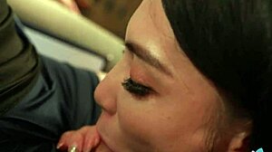 Chinese office lady Chetty bent over fucked hard doggystyle with shaved wet pussy